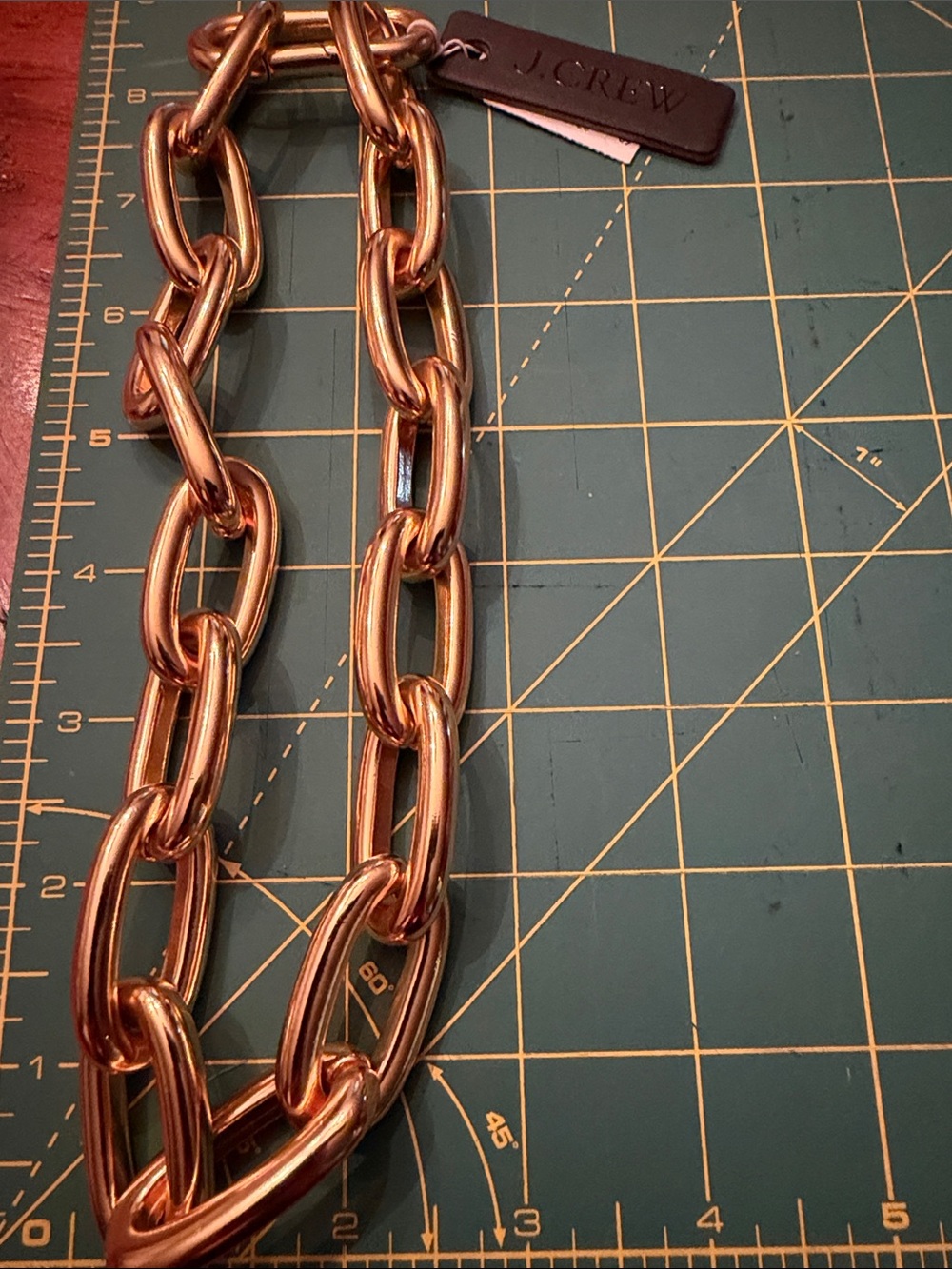 J. Crew Oversized Link Chain Necklace in Gold Tone - Picture 5 of 5